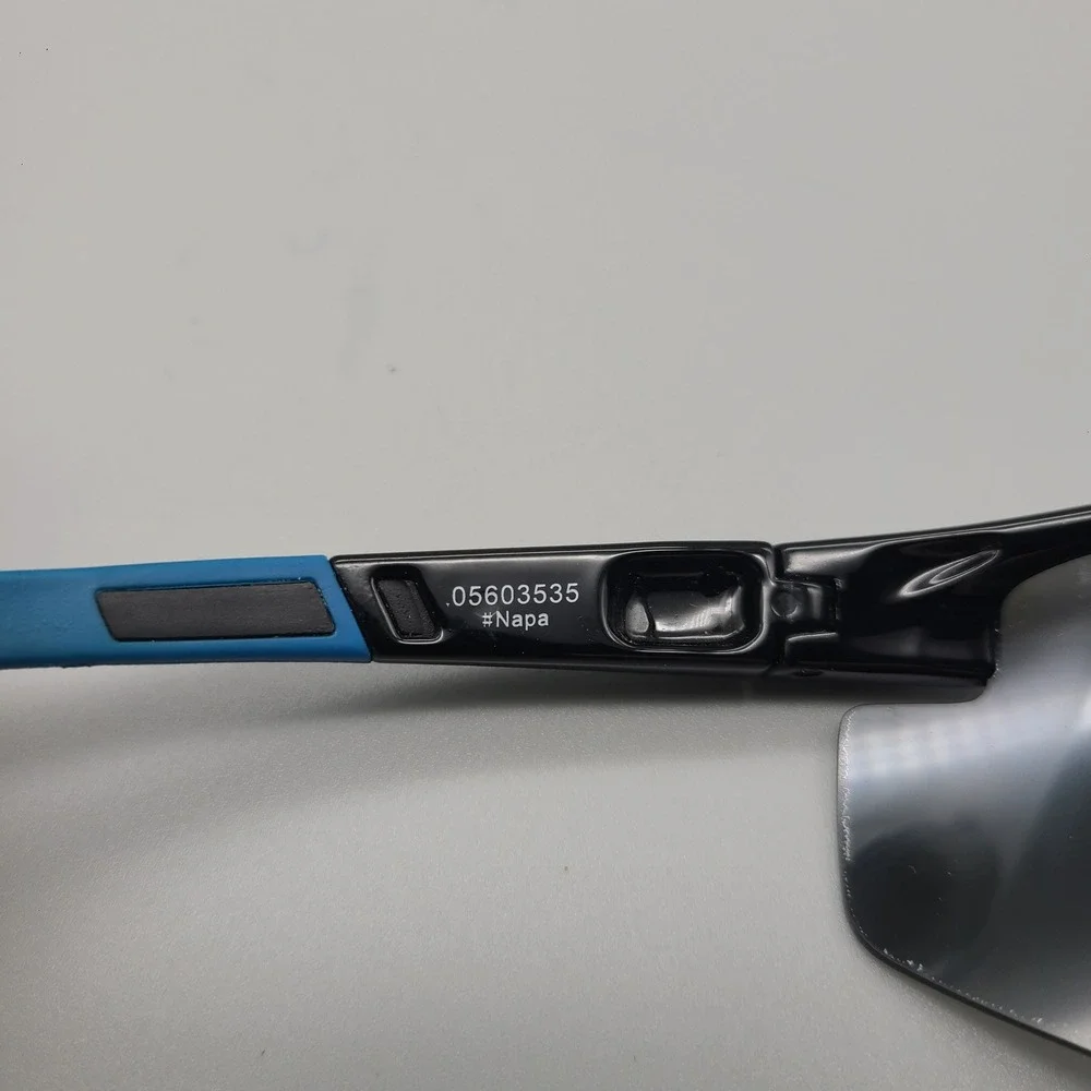 Coyote Napa Polarized Sunglasses Black Blue Wrap Sport 05603535 Blue Mirror Lens